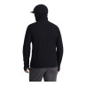 Simms Highline Hoody black Ansicht Rueckseite mit Kapuze