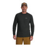 Simms Lightweight Baselayer Top carbon Shirt Ansicht Vorderseite
