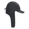 Simms ExStream Cap Kappe black Seitenansicht mit Ohrenklappen