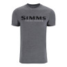 Simms Logo T-Shirt athletic heather Vorderansicht