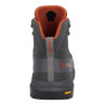 Simms Flyweight Boot Watschuh steel grey Vibram Ansicht Fersenkappe