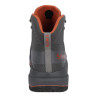 Simms Flyweight Boot Watschuh steel grey Filz Ansicht Fersenkappe