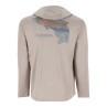 Simms Tech Hoody Artist Serie dolomite Trout Rueckseite