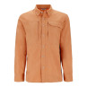 Simms Guide Shirt orange maple LS-Shirt Langarmhemd