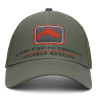 Simms Trout Icon Trucker Kappe smokey olive Vorderansicht