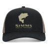 Simms Double Haul Trucker stone black Vorderansicht