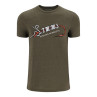 Simms Hook & Loop T-Shirt military heather Vorderansicht