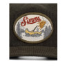 Simms Double Haul Corduroy Cap loden Detail Applikation