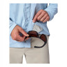 Simms Latitude BiComp Shirt steel blue integriertes Detail Brillenputztuch