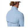 Simms Latitude BiComp Shirt steel blue integriertes Detail Rueckenklappe mit Ventilationsoeffnung