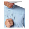Simms Latitude BiComp Shirt steel blue integriertes Detail verdeckte Brusttaschen