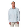 Simms Launch Shirt bimini blue heather Vorderansicht