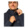 Simms Fall Run Hooded Jacket black Detail zentraler Reissverschluss