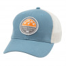 Simms Patch Trucker Cap Vintage Tarpon Cadet Blue zum Fliegenfischen bei Flyfishing Europe