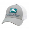 Simms Kappe Trout Icon Trucker Cap granite