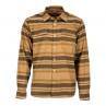 Simms Gallatin Flannel Shirt dark bronze stripe