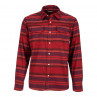 Simms Gallatin Flanell Hemd auburn red stripe