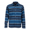 Simms Gallatin Flannel Shirt rich blue stripe