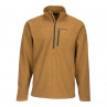 Simms Rivershed Quarter Zip Sweater dark bronze