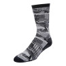 Simms Merino Midweight Hiker Sock hex flo camo carbon