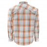 Simms Hemd Kenai LS Shirt Grey Plaid, Rueckansicht