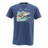 Simms T-Shirt Weiergang Pike Navy zum Fliegenfischen bei Flyfishing Europe