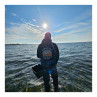 Firstfly Seatrout Coast Hoody black am Wasser im Einsatz