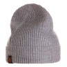 Firstfly Merino Beanie Strickmuetze light grey Rueckseite