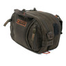 Fishpond Blue River Chest and Lumbar Pack peat moss aus gewachstem Canvas Rueckseite