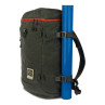 Fishpond River Bank Backpack duskwood mit montiertem Rutenrohr