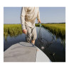 Fishpond Nomad El Jefe Net Salty Camo am Wasser im Einsatz