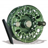 Abel Super 5 Fliegenrolle Large Arbor (LA) Winston Green / Silver Spider in der Vorderansicht bei FFE.