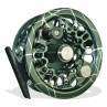 Abel Super 8 Fliegenrolle Large Arbor (LA) Winston Green / Silver Spider, Frontansicht, von Flyfishing Europe