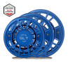 Bauer SLT Fliegenrollen blue-silver Groessen