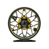 Bauer RVR Fliegenrollen black-gold Kurbelseite