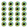 3D Epoxy Fish Eyes Klebeaugen Dorado