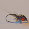 Nymphe gebunden mit Neck Rings orange, zum Fliegenbinden unter Fliegenbindematerial bei Flyfishing Europe