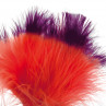 Marabou Tiny Tip Federn flame rot/purple