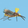 Terrestrial gebunden mit Fly Foam braun und gelb zum Fliegenbinden unter Fliegenbindematerial bei Flyfishing Europe