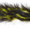 Dos-Tone Zonker Strips chartreuse/schwarz zum Fliegenbinden unter Fliegenbindematerial bei FFE