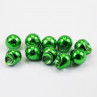 Tungsten OFF Beads metallic green exzentrische Tungstenperlen