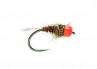 Barbless Tungsten SR Orange Head Mary Nymphe Beadheadnymphe