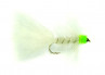 Woolly Bugger White and Green Streamer