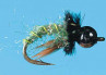 Bead Head Electric Rock Worm Größe 12, Solitude Goldkopfnymphen zum Fliegenfischen auf Äschen und Forellen bei Flyfishing Europe
