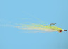 Deep Minnow Chatreuse/White Size 2, Fliege zum Fliegenfischen im Salzwasser, Salty Streamer erhältlich bei Flyfishing Europe
