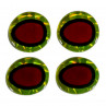 Bauer Epoxy Eyes oval 16mm schwarz/chartreuse