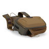 Simms Headwaters Chest Pack hickory Ansicht von unten mit Flaschenhalter
